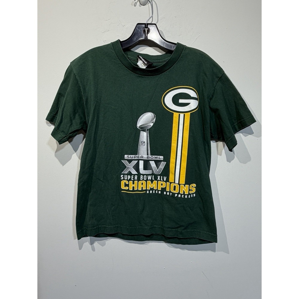 Green Bay Packers 2010 NFC Champions Super Bowl XLV T-Shirt Youth L NFL